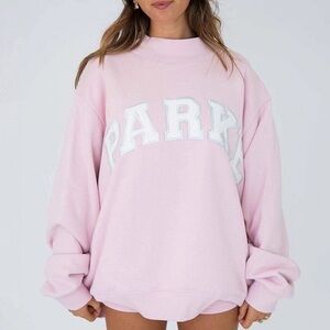 Parker Light Pink Logo Sweatshirt